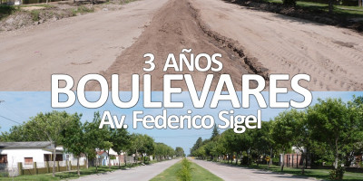 3 años del inicio de Pavimentación de Boulevares