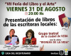 Llega la VII Feria del Libro y el Arte