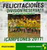 Felicitaciones a la Tercera División del Club Juventud